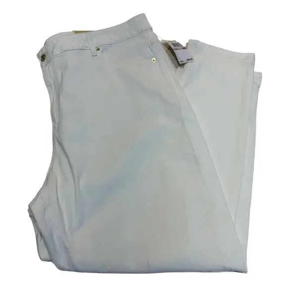 Michael Kors White Selma Skinny Jeans 22W - Picture 1 of 5